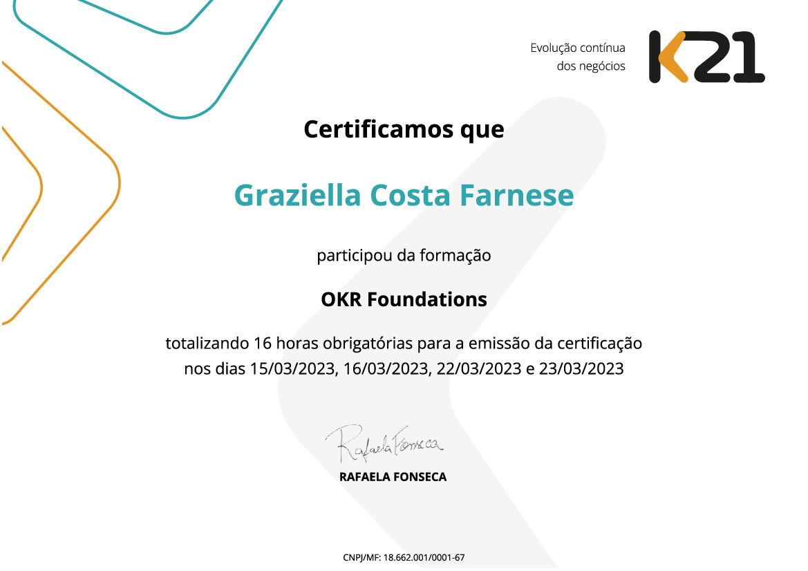 Certificado K21